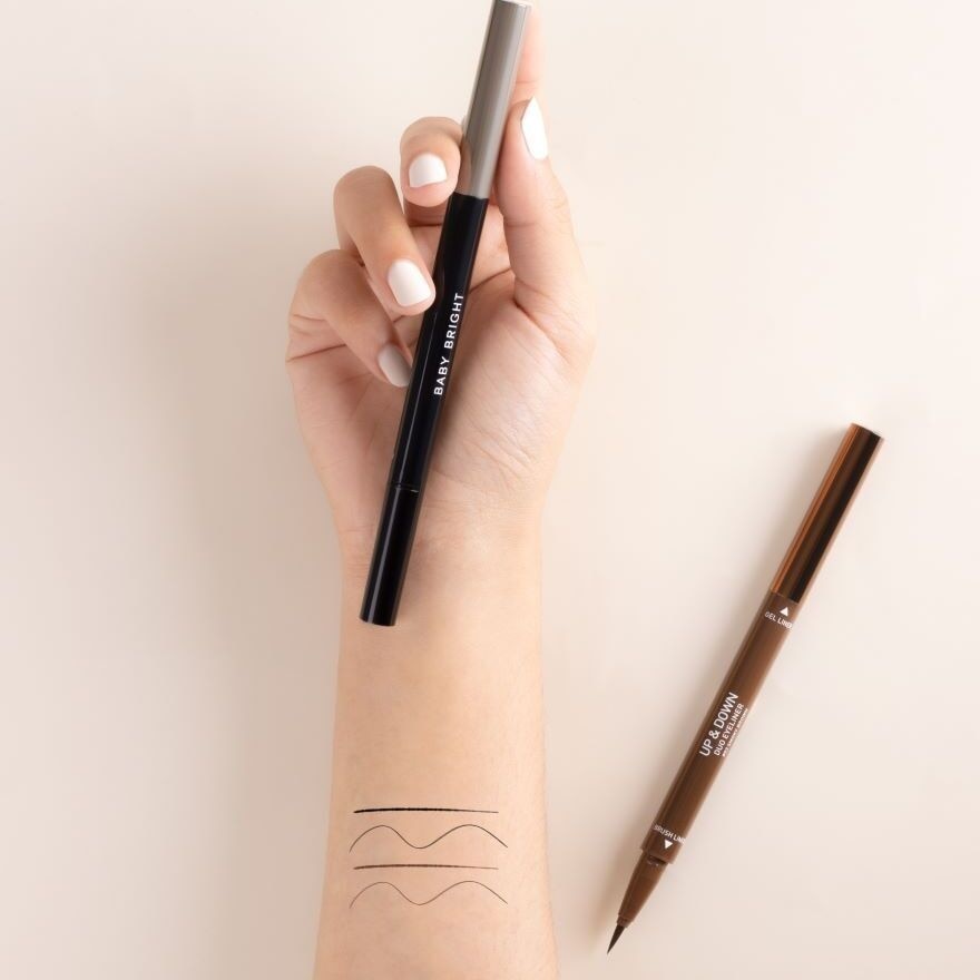 Baby Bright Up And Down Duo Eyeliner 0.5g. 01 Midnight Black