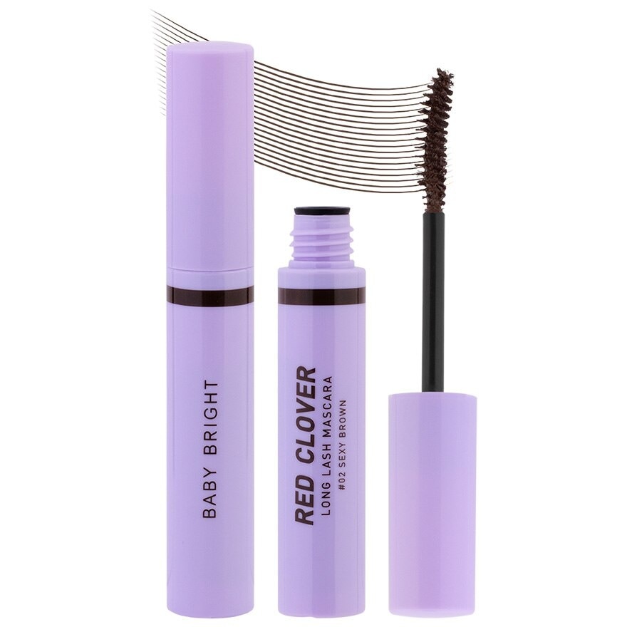 Baby Bright Red Clover Long Lash Mascara 4.8g. 02 Sexy Brown