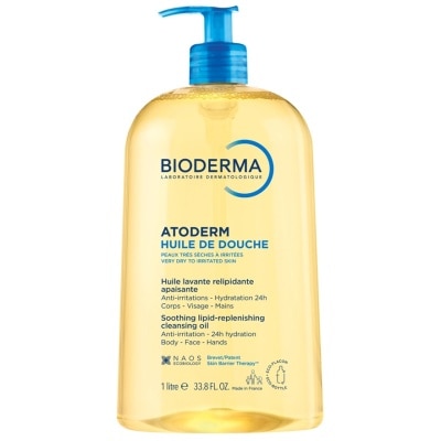 Bioderma ไบโอเดอร์มา ออโตเดิร์ม ออย เดอ ดูช 1000 มล. ออยล์อาบน้ำสูตรอ่อนโยน ผิวแห้ง แห้งมาก image