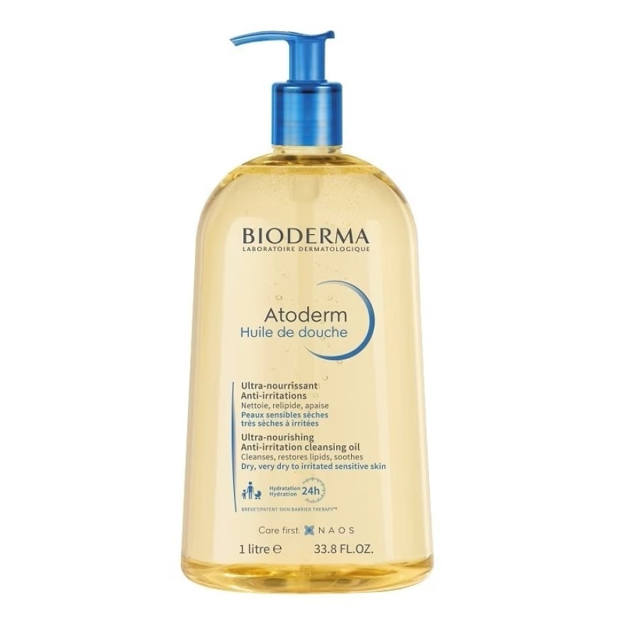 Bioderma Atoderm Huil De Douce 1000 ml. Shower Oil Dry to Very dry skin.