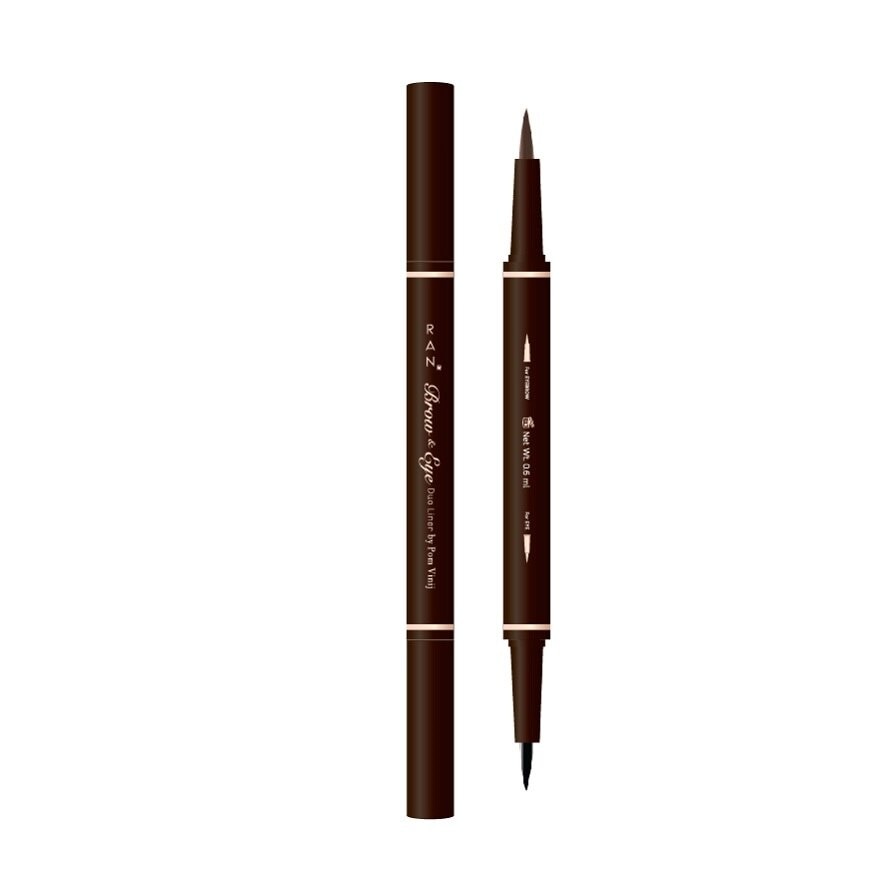 Ran Brow And Eye Duo Liner By Pom Vinij 0.6ml. 01 Brown