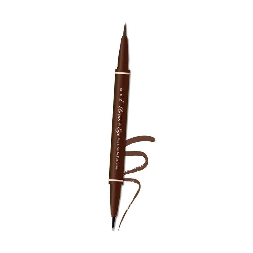 Ran Brow And Eye Duo Liner By Pom Vinij 0.6ml. 01 Brown