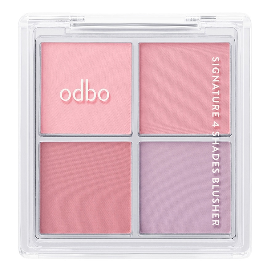 Odbo Signature 4 Shades Blusher 10g. 02 Shades Of Pink