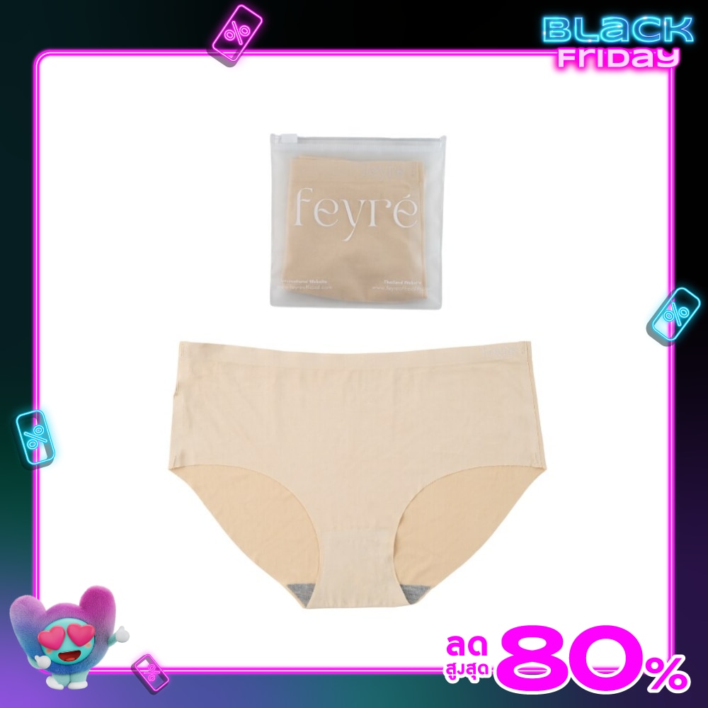 Feyre Seamless Panties Beige Color Size XL