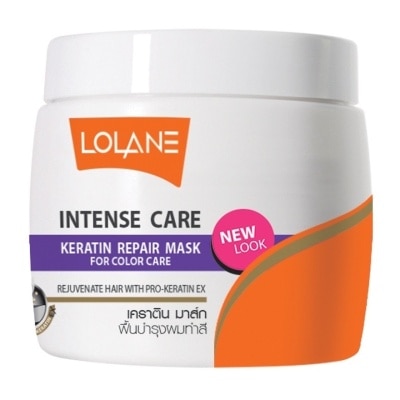 Lolane โลแลน อินเทนซ์ แคร์ เคราติน รีแพร์ มาส์ก ฟอร์ คัลเลอร์ แคร์ 200 กรัม บำรุงผมทำสี