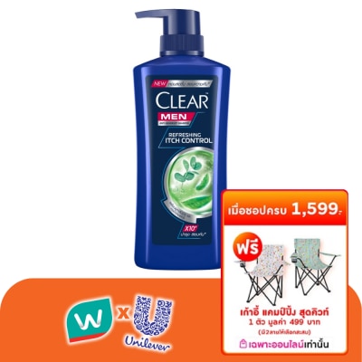 Clear - เคลียร์ เมน แชมพู แอนตี้แดนดรัฟ รีเฟรชชิ่ง อิทช์ คอนโทรล 390 มล.