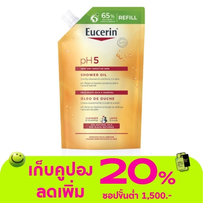 Eucerin - ยูเซอริน พีเอช5 เวรี่ ดราย เซ็นซิทีฟ สกิน ชาวเวอร์ ออยล์ 400 มล. ชนิดเติม