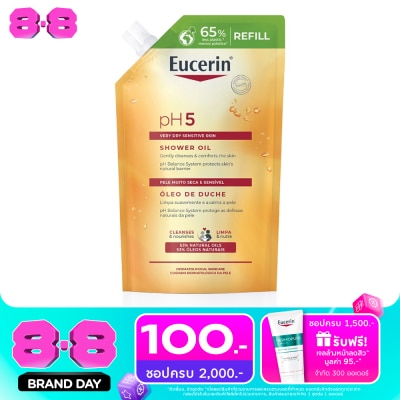 Eucerin - ยูเซอริน พีเอช5 เวรี่ ดราย เซ็นซิทีฟ สกิน ชาวเวอร์ ออยล์ 400 มล. ชนิดเติม image