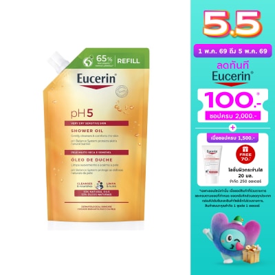 Eucerin - Eucerin pH5 Shower Oil Very Dry Sensitive skin 400 ml. Refill