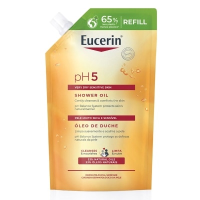 Eucerin ยูเซอริน พีเอช5 เวรี่ ดราย เซ็นซิทีฟ สกิน ชาวเวอร์ ออยล์ 400 มล. ชนิดเติม