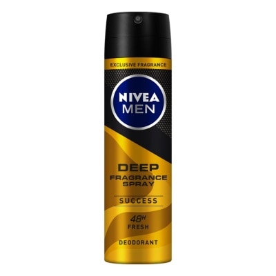 Nivea นีเวีย เมน ดีพ ฟราแกรนซ์ ซัคเซส สเปรย์ 150 มล. สเปรย์ลดเหงื่อ ระงับกลิ่นกาย