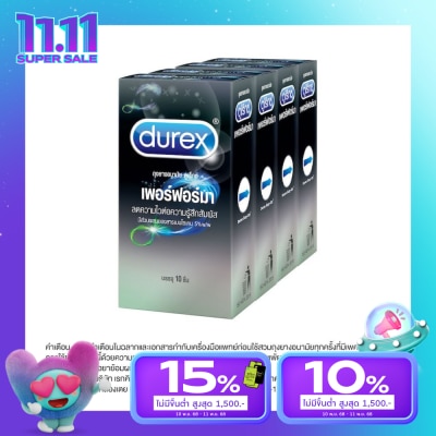 Durex Durex Performa Condom 52.5 mm. 10 Pcs x 4