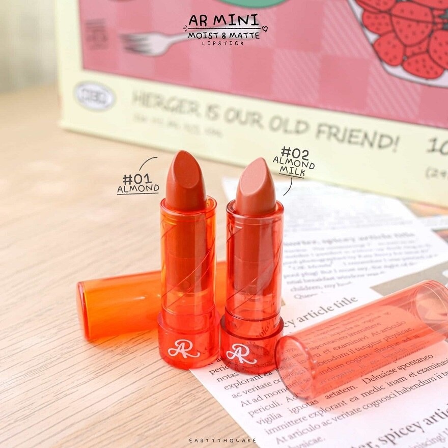 AR Mini Moist  Matte Lipstick 1.8g. X 2pcs.