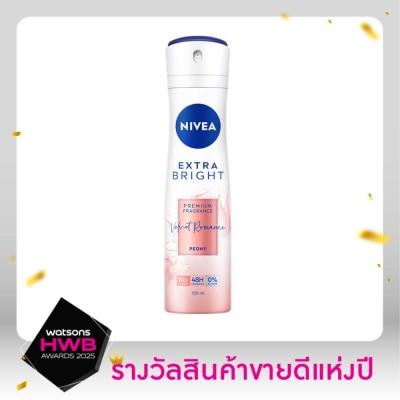 Nivea นีเวีย เอ็กซ์ตร้า ไบรท์ พรีเมียม ฟราแกรนซ์ เวลเว็ท โรแมนซ์ พีโอนี สเปรย์ 150 มล.