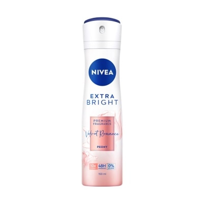 Nivea Nivea Extra Bright Premium Fragrance Velvet Romance Peony Spray 150 Ml.