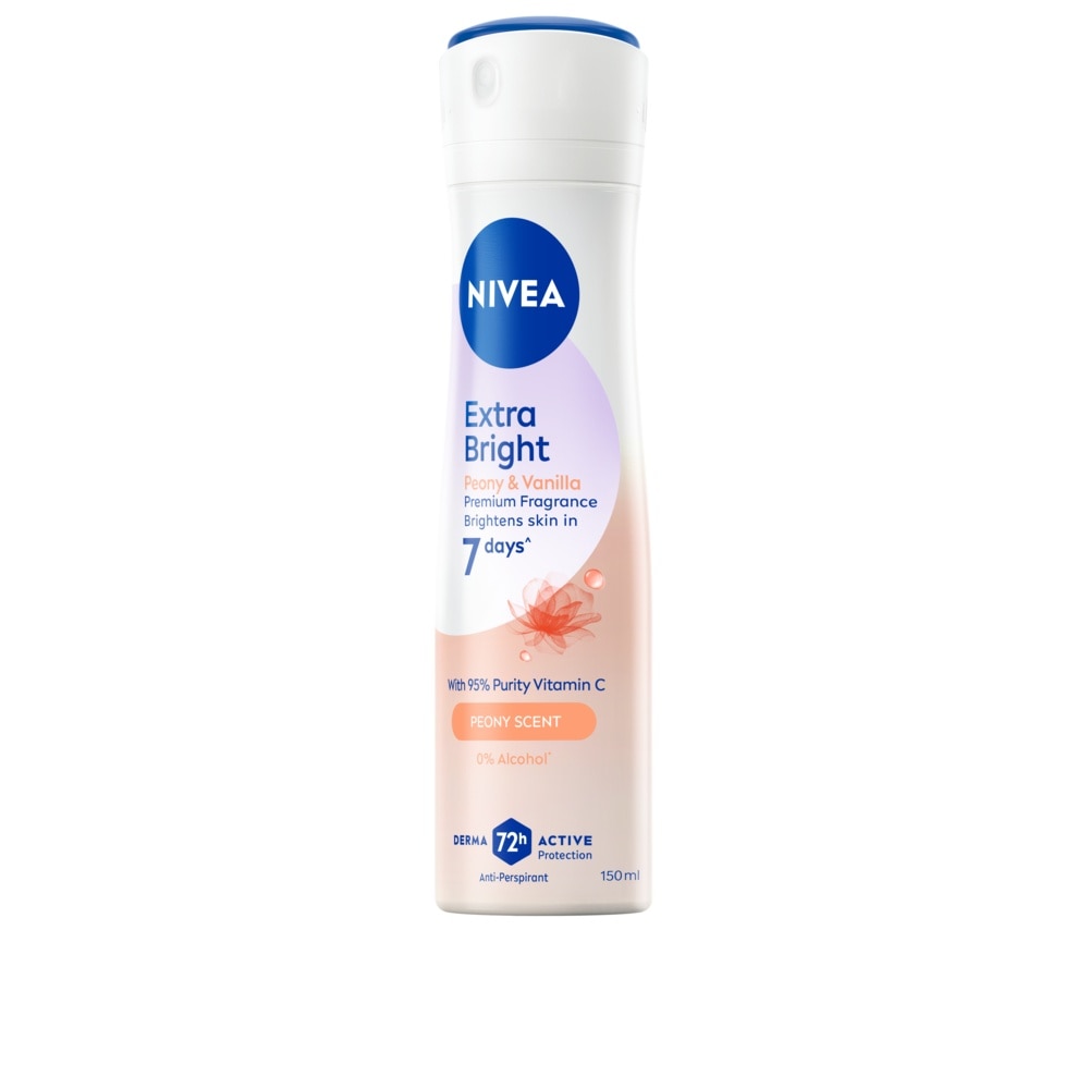 Nivea Spray Extra Bright Premium Fragrance Peony Vanilla 150 Ml.