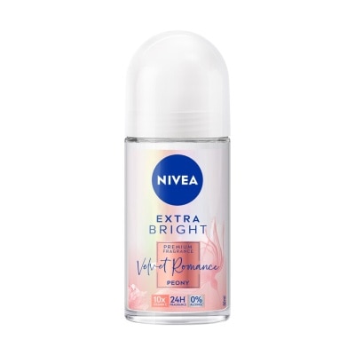 Nivea นีเวีย เอ็กซ์ตร้า ไบรท์ พรีเมียม ฟราแกรนซ์ เวลเว็ท โรแมนซ์ พีโอนี โรลออน 50 มล.