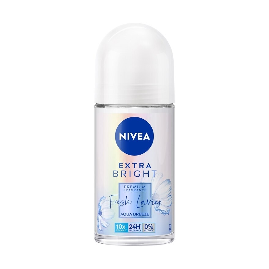 Nivea Extra Bright Premium Fragrance Fresh Lavier Aqua Breeze Roll On 50 Ml.