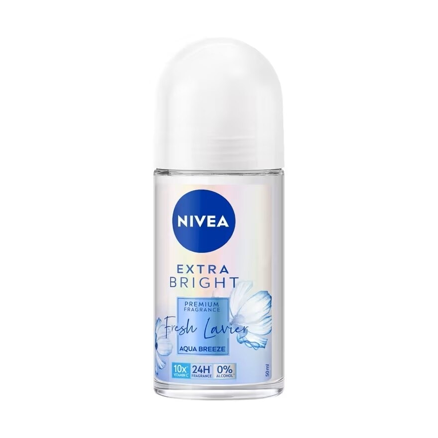 Nivea Extra Bright Premium Fragrance Fresh Lavier Aqua Breeze Roll On 50 Ml.