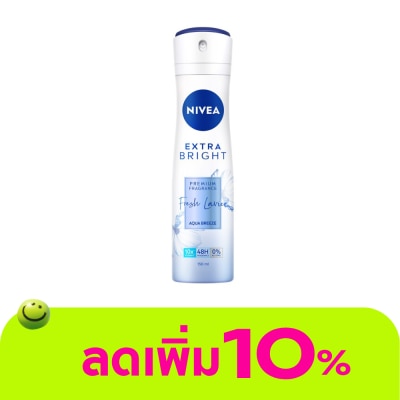 Nivea - Nivea Spray Extra Bright Premium Fragrance Fresh Cotton 150 Ml.