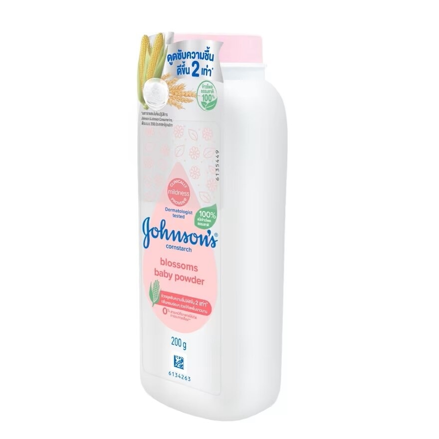 Johnson's Baby Powder Cornstarch Blossoms 200 G. แป้งเด็กจอห์นสัน