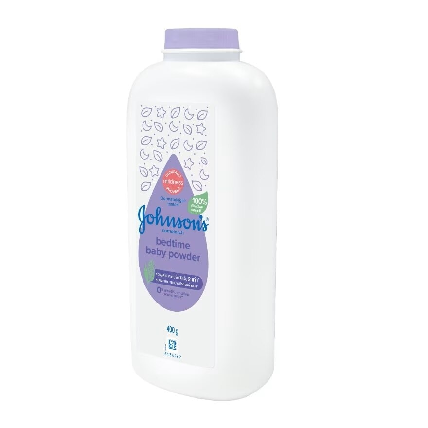 Johnson's Baby Powder Cornstarch Bedtime 400 G. แป้งเด็กจอห์นสัน