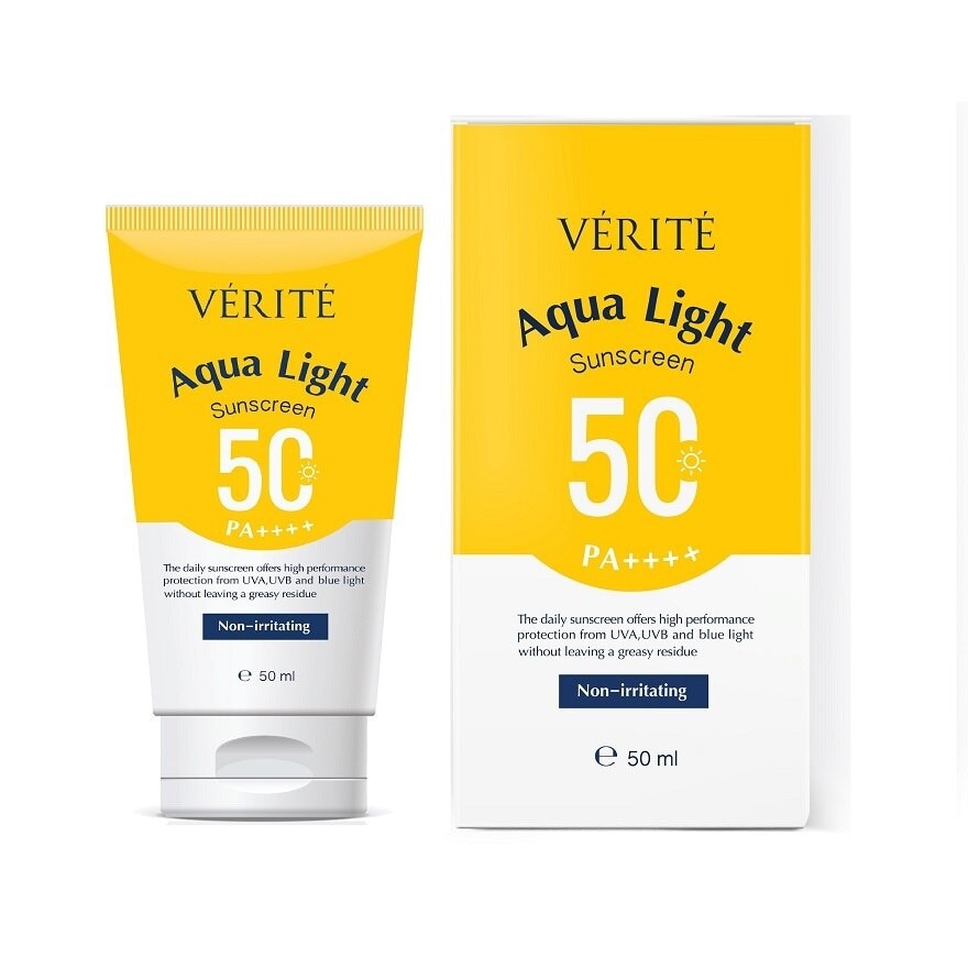 เวอริเต้ อควา ไลท์ ซันสกรีน SPF 50 PA++++ 50 มล.ผลิตภัณฑ์ป้องกันแสงแดด