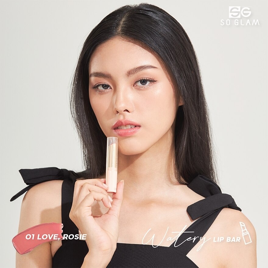 โซ แกลม วอเทอรี่ ลิป บาร์ 3ก. 01 เลิฟ, โรซี่