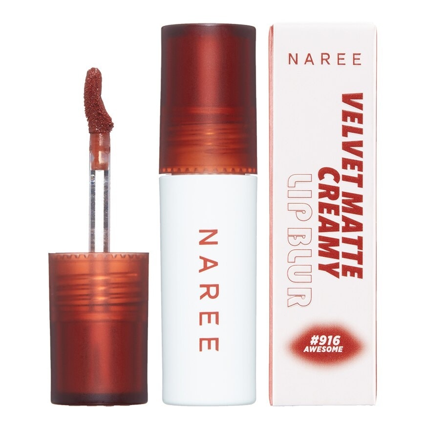 Naree Velvet Matte Creamy Lip Blur 3g. 916 Awesome