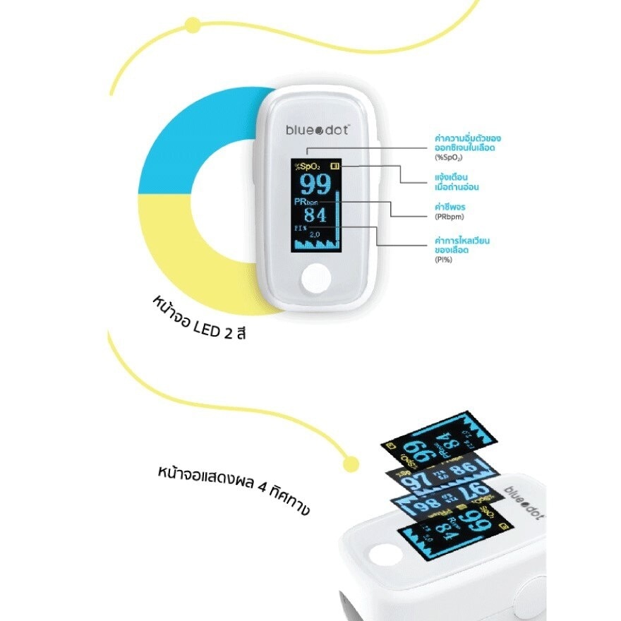 บลูดอท เครื่องวัดออกซิเจน รุ่น B-PO092