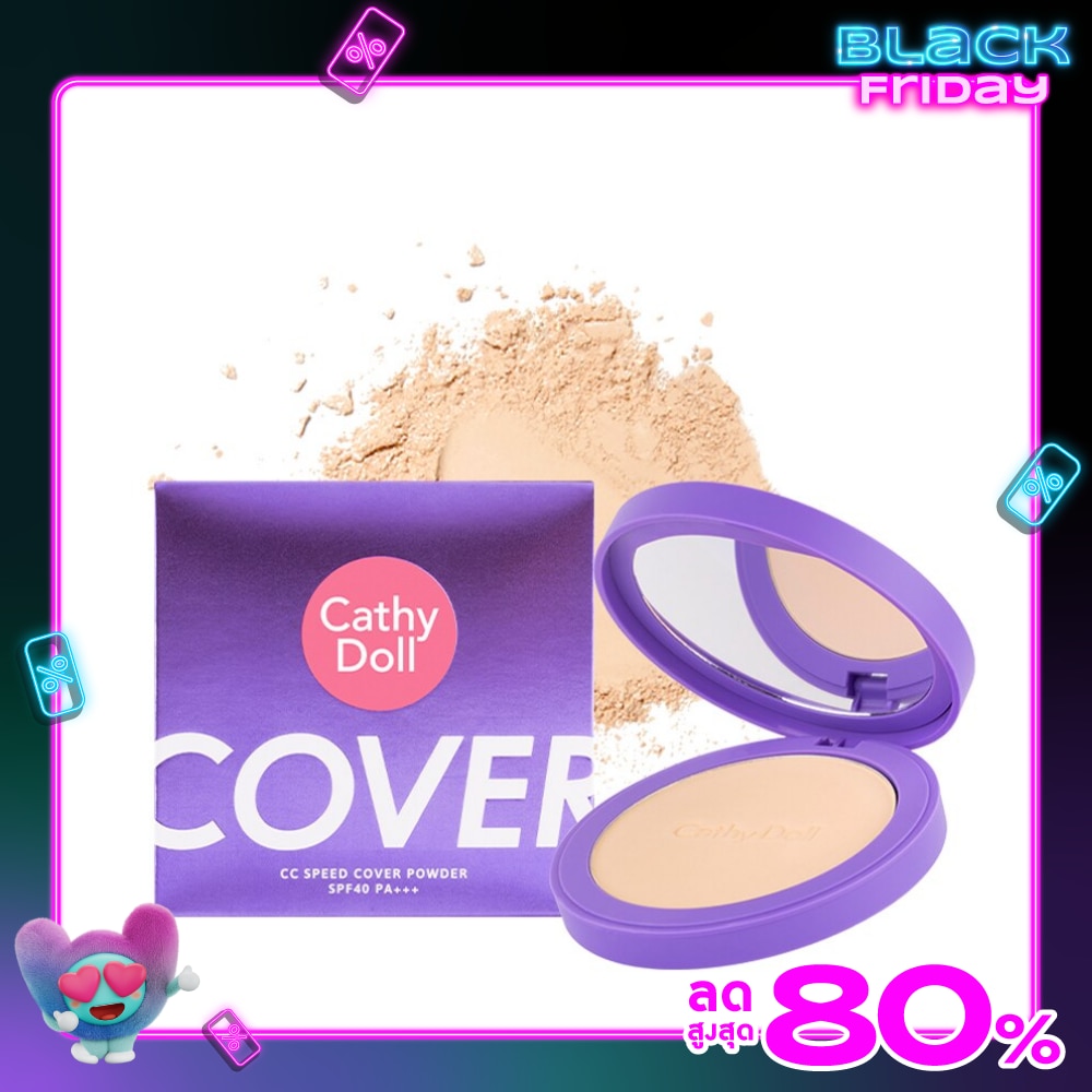 Cathy Doll CC Speed Cover Powder SPF40 12g. 01 Light Beige
