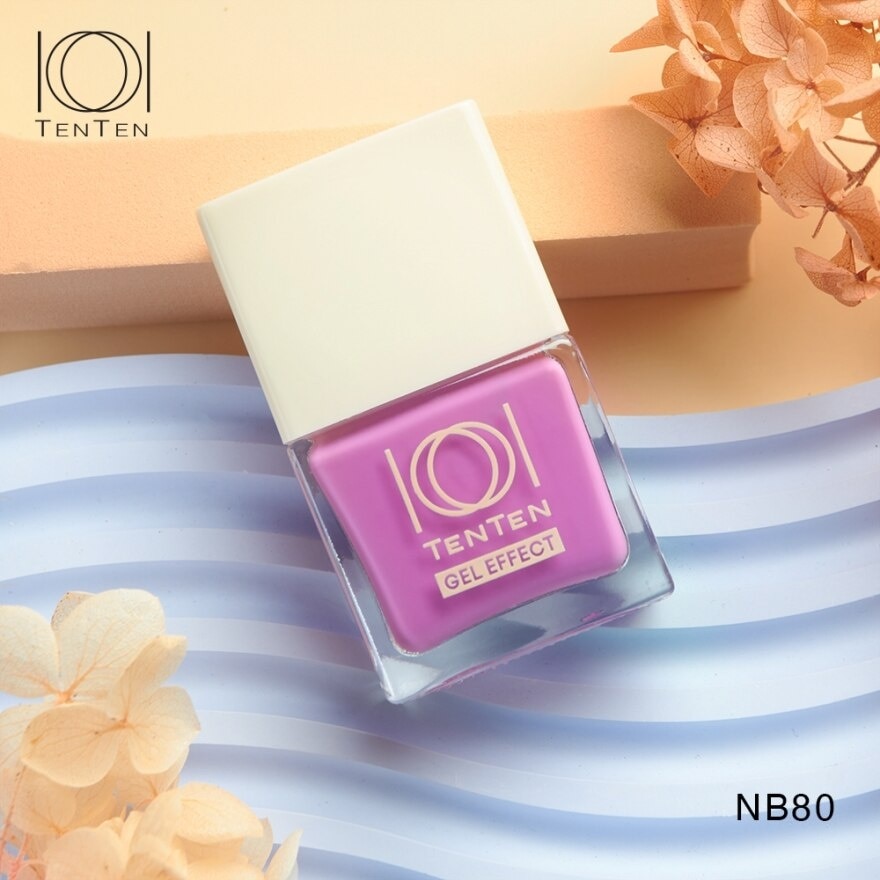 Tenten gel effect nail polish 12 ml. NB 80 Flowerista