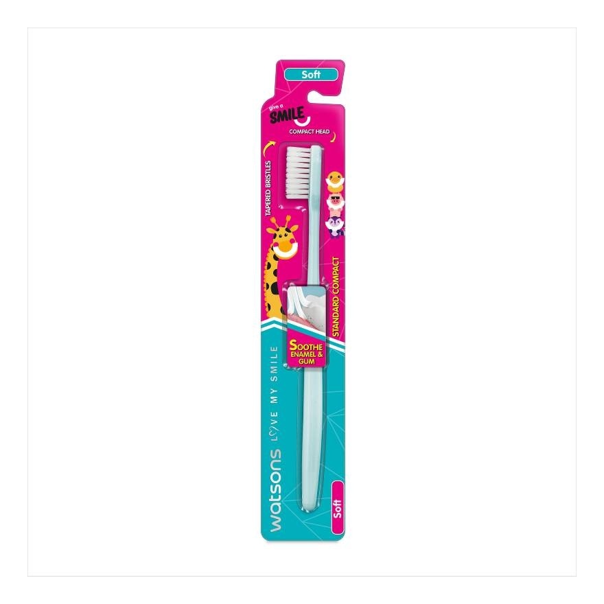 Watsons Give a Smile Standard Compact Toothbrush (Soft) 1s.