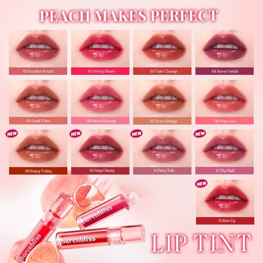 Barenbliss Peach Makes Perfect Lip Tint 3ml. 12 Fly High