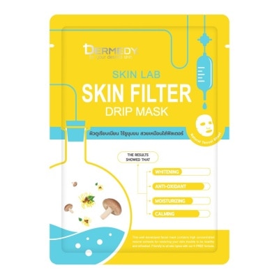 Dermedy Dermedy Skin Lab Skin Filter Drip Mask 1'S มาสก์หน้า รูขุมขนกระชับ ผิวเรียบเนียน