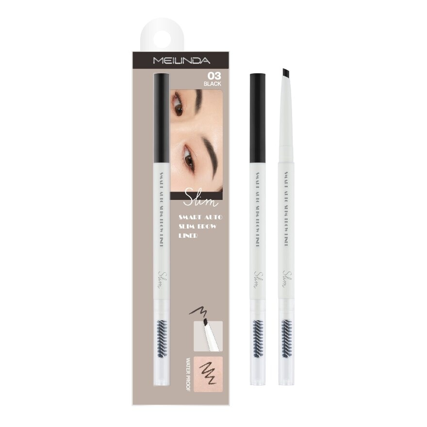 Meilinda Smart Auto Slim Brow 0.05g 03 Black