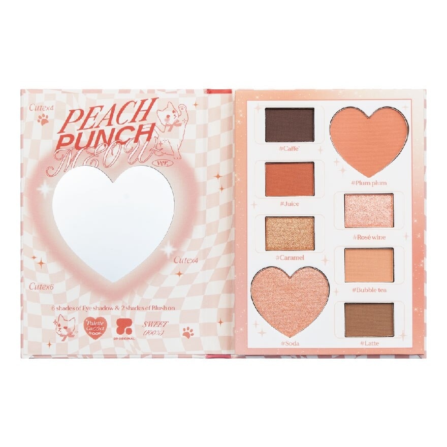 2P Original Palette Collect Book Eyeshadow 14.6g 02 Peach Punch Meow