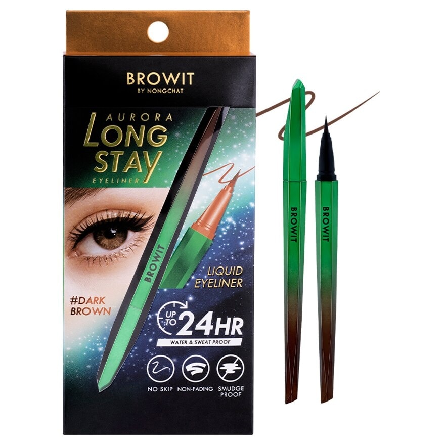 Browit Aurora Long Stay Eyeliner 0.5g Dark Brown