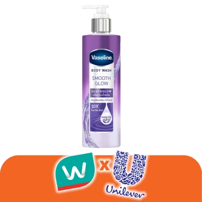 Vaseline - วาสลีน บอดี้ วอช สมูท โกลว์ กลูต้าโกลว์ 425 มล. ผิวดูเรียบเนียน ฉ่ำโกลว์
