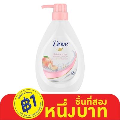 Dove โดฟ บอดี้ วอช รีบาลานซ์ซิ่ง พีช 550 กรัม ครีมอาบน้ำ ผิวเนียนนุ่ม ชุ่มชื้น