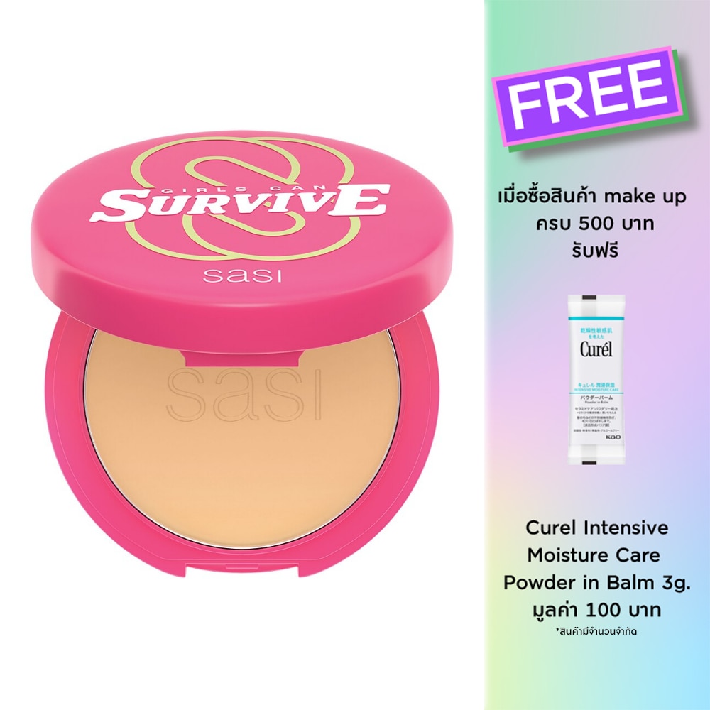 Sasi Girls Can Survive Foundation Powder 9g. YN3 Honey Warm