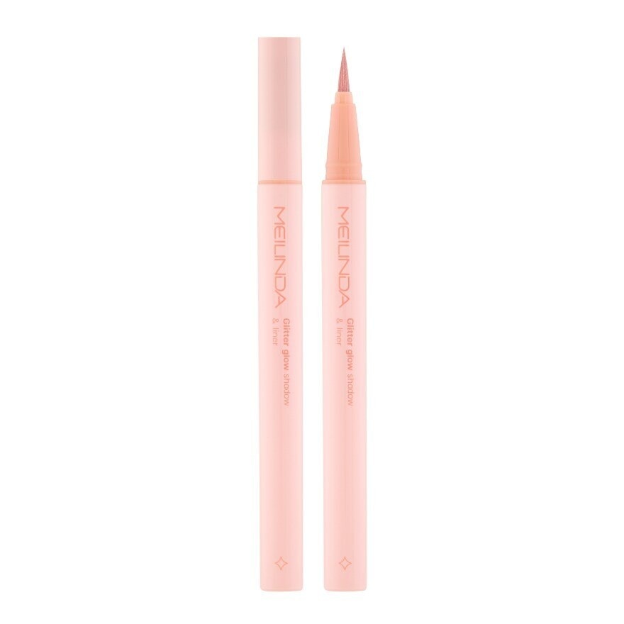 Meilinda Glitter Glow Shadow Liner 0.08ml 01 Coral Bling