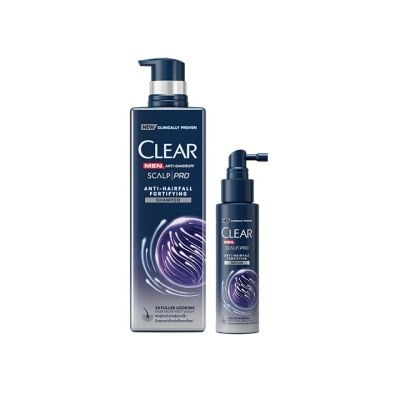 Clear Clear Men Antidandruff Scalp Pro Anti Hair Fall Fortifying Shampoo 300 Ml.+ Serum 70 image