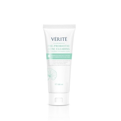 Verite เวอริเต้ เคลียร์ สมูท พรี โพรไบโอติกส์ แอคเน่ เคลียริ่ง ออย คอนโทรล คลีนซิ่ง โฟม
