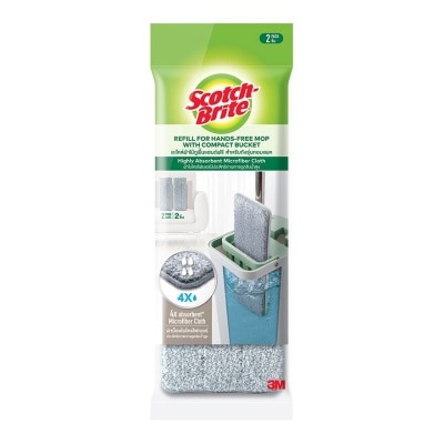 Scotch-Brite - Scotch Brite Refill for Hand Free Mop with Compact Bucket x2 Pcs image