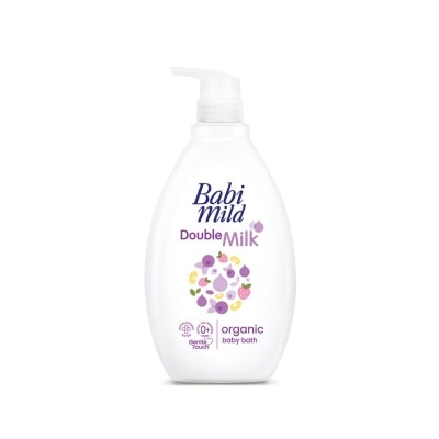 Babimild Babi Mild Babi Bath Double Milk Organic 800 Ml. อาบน้ำ เด็กแรกเกิด