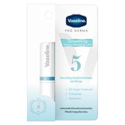 Vaseline วาสลีน โปร เดอร์มา ลิปแคร์ สมูธติ้ง เซรั่ม อินฟิวส์ 1.8 กรัม บำรุงริมฝีปาก