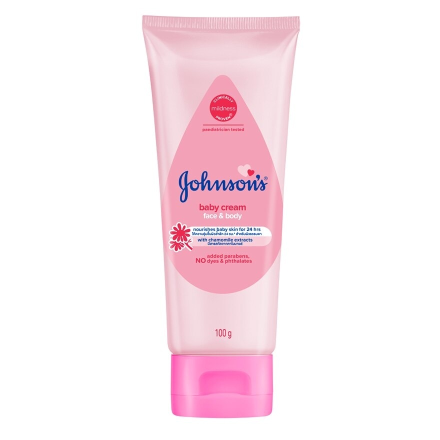 Johnson's Baby Cream Face  Body 100 G. ครีมบำรุงผิวหน้า ผิวกาย เด็ก