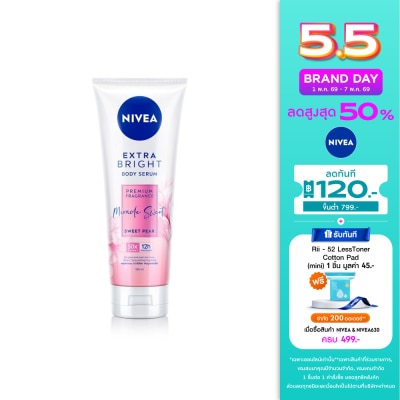 Nivea - Nivea Extra Bright Body Serum Premium Fragrance Miracle Sweet Sweet Pear 180 Ml.