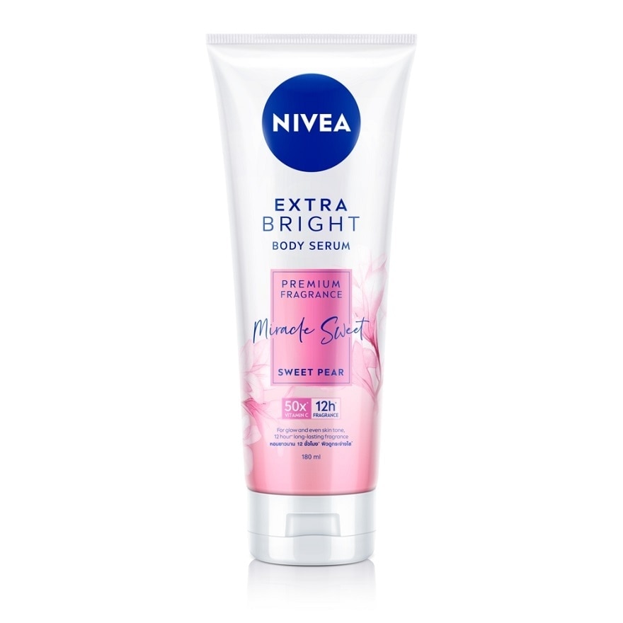 Nivea Extra Bright Body Serum Premium Fragrance Miracle Sweet Sweet Pear 180 Ml.